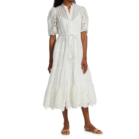 Zimmermann Teddy Scallop MIDI dress sz 1 - Picture 4 of 17